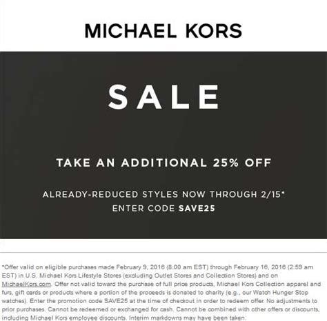 michael kor coupon|michael kors coupon in store.